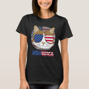 Ameowica  Cat American Meow Kitty Cute Kitten T-Shirt