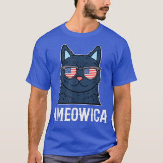 Ameowica Cat Mom Cat Lovers Cat Girlfriend Funny C T-Shirt