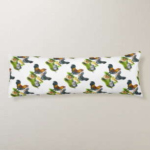 Ameraucana Chicken Family Body Pillow