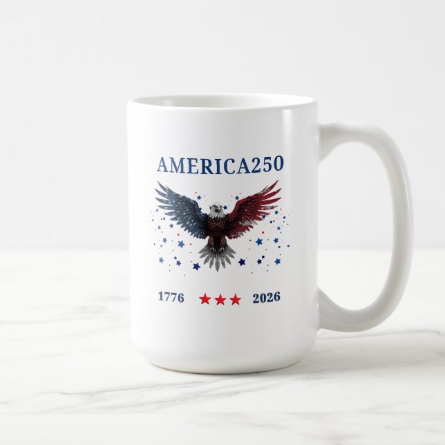 AMERICA250 Independence Day 1776 - 2026 Coffee Mug (Right)