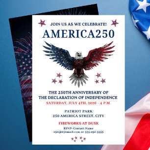 AMERICA250 PARTY JULY 4TH   INVITATION