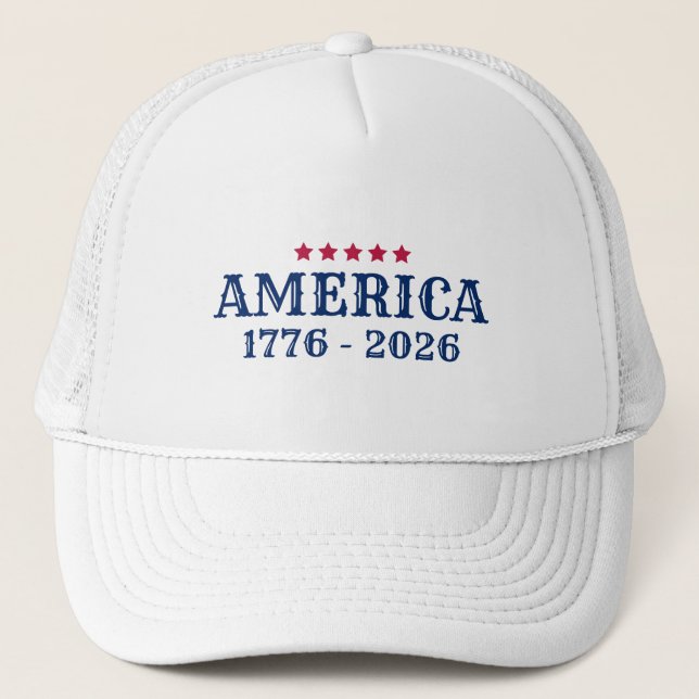 America 1776-2026 trucker hat (Front)