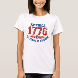 America 1776 250 Years of Freedom Distressed T-Shirt