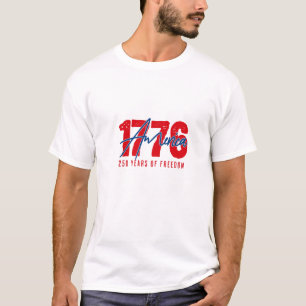 America 1776 - 250 Years of Freedom Patriotic T-S T-Shirt