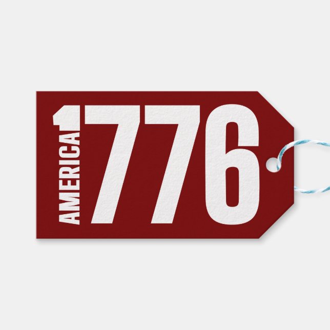 AMERICA 1776  GIFT TAGS (Front (Horizontal))