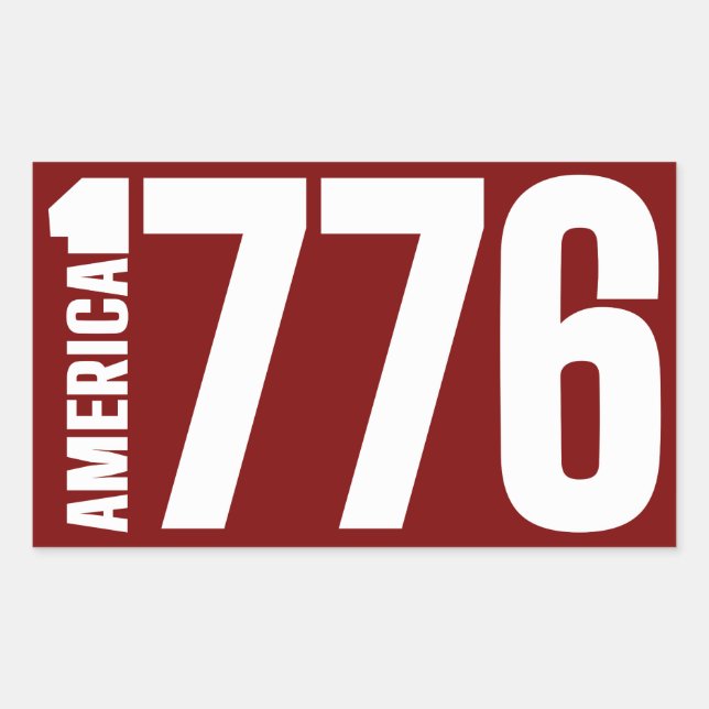 AMERICA 1776  STICKER (Front)