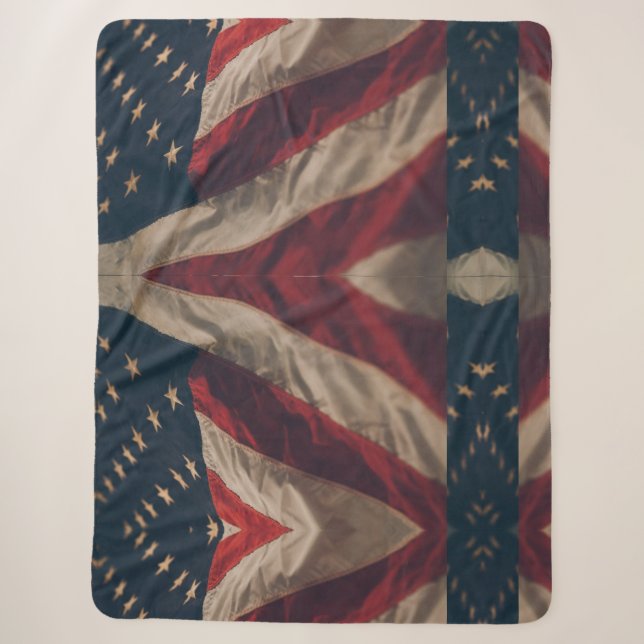 America 1 sherpa blanket (Front)