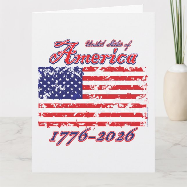 America 250 1776-2026 card (Front)