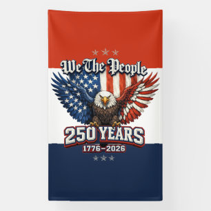 America 250 Anniversary Eagle Emblem Banner