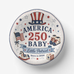 America 250 Baby / Little Patriot Paper Plate