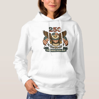 America 250 Bald Eagle Patriotic Hoodie