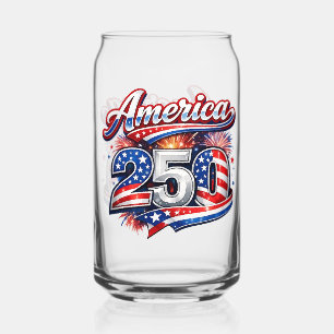 America 250 can glass
