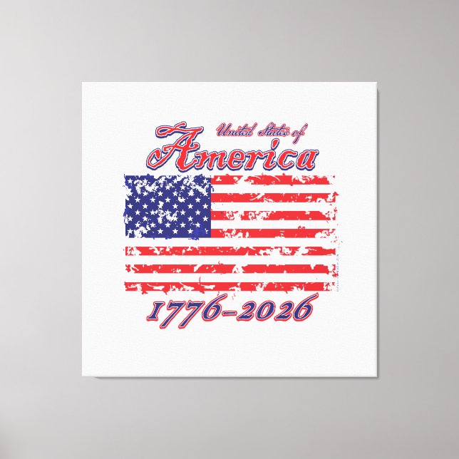 America 250 canvas print (Front)