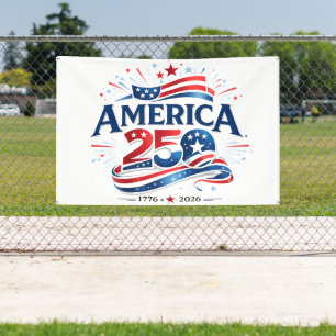 America 250 Celebration 1776–2026 Anniversary Banner