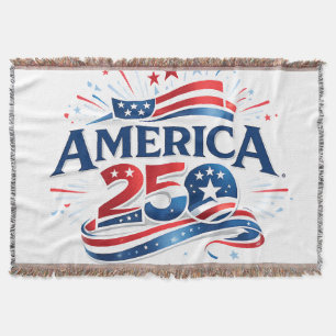 America 250 Celebration 1776–2026 Anniversary Throw Blanket