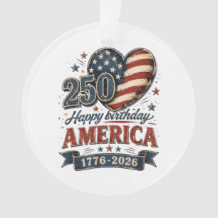 America 250 Celebration Ornament