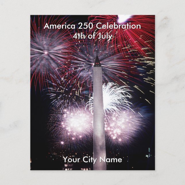 America 250 Community Fireworks WA Monument Flyer (Front)