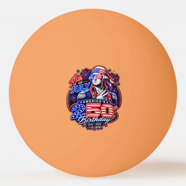 America 250 Deuce Ping Pong Ball (Front)