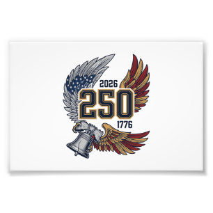America 250 Eagle Wings 2026 Patriotic Design_1 Photo Print