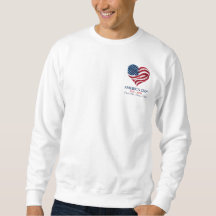 America 250 Flag Heart 1776-2026 Men's Sweatshirt
