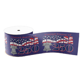 America 250 grosgrain ribbon