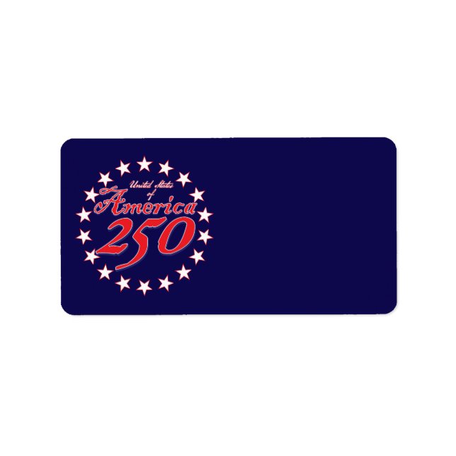 America 250 label (Front)