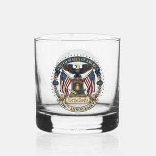 America 250 Liberty Eagle – Historic Anniversary  Whiskey Glass