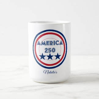 America 250 Logo - Patriotic 4th of July theme Coffee Mug