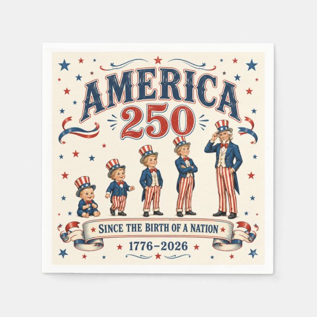 America 250  napkin (Front)