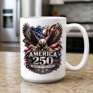 America 250 Patriotic Freedom Coffee Mug