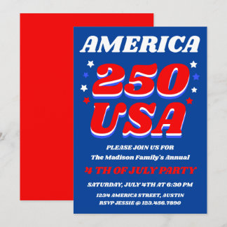 America 250 | Patriotic Party Invite