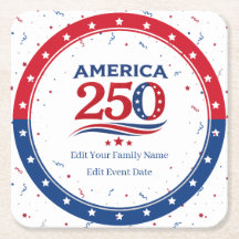 AMERICA 250 - Personalized Reunion Red White Blue