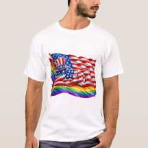 America 250 Pride Flag Men's T-Shirt