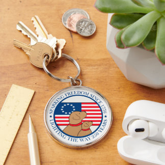 America 250 Sparking Freedom Keychain