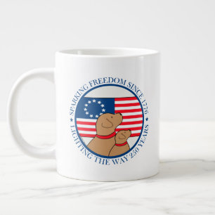 America 250 Sparking Freedom Since 1776  Large Coffee Mug