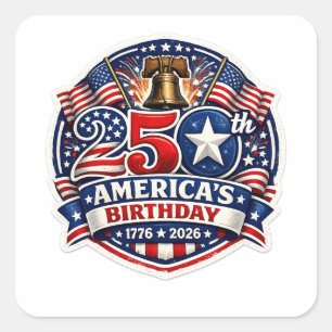 America 250 square sticker