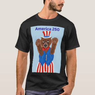 America 250 Uncle Sam Bear  T-Shirt