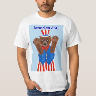 America 250 Uncle Sam Bear T-Shirt