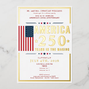 America 250 USA Flag Patriotic July 4th Red Formal