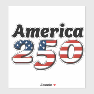 America 250 Vinyl Sticker 8" x 8"