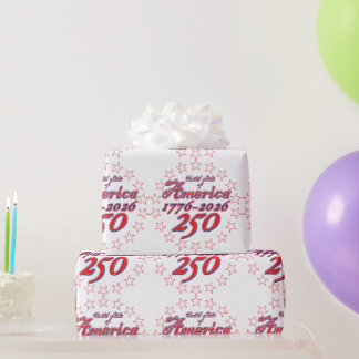 America 250 wrapping paper
