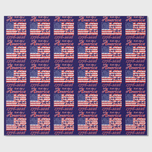 America 250 wrapping paper
