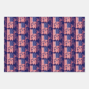 America 250 wrapping paper sheet