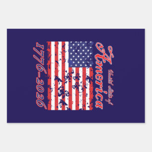 America 250 wrapping paper sheet