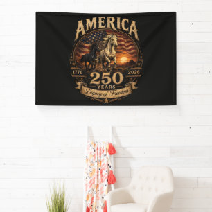 America 250 Years 1776 2026 Centennial Banner