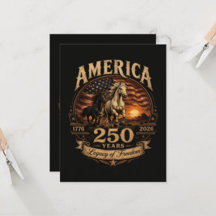 America 250 Years 1776 2026 Centennial  Invitation