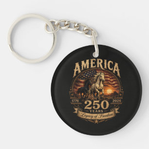 America 250 Years 1776 2026 Centennial Keychain