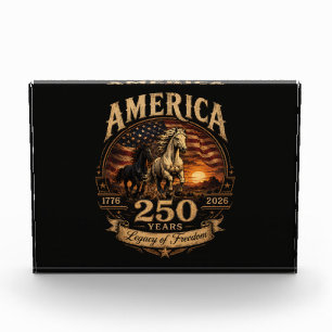 America 250 Years 1776 2026 Centennial Photo Block