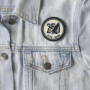 America 250 Years 1776 2026 Eagle 2 Inch Round Button