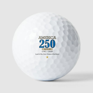America 250 Years 1776–2026 Vintage Patriotic Eagl Golf Balls